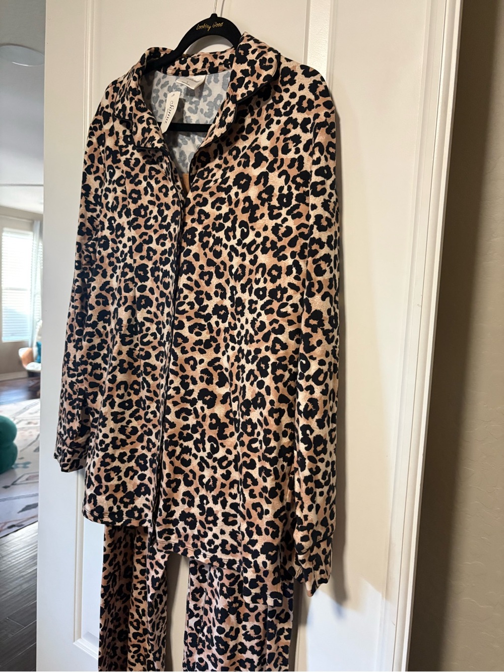 🐆🐆 NWT Women’s Soma Cool Nights Leopard Print Pajama Set - Tan & Black 💤💤 - Picture 8 of 8